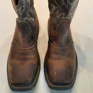 ARIAT square toe work boot men's size 10 D